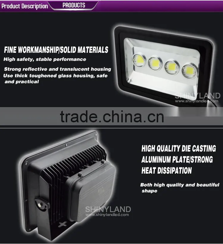 2016 high power outdoor 150 watt led flood light