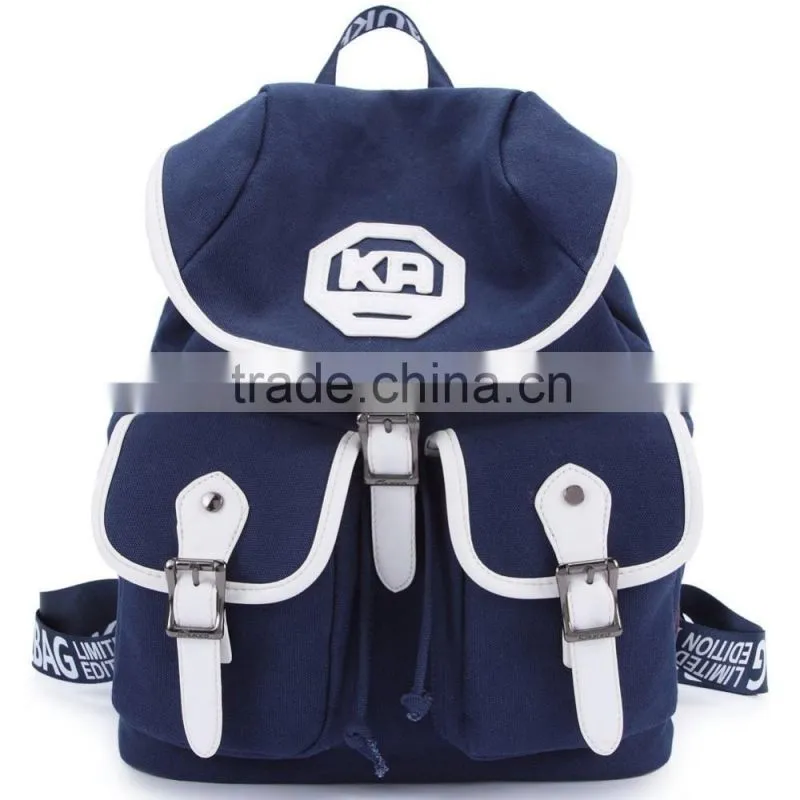 Alibaba China wholesale backpack canvas school bag