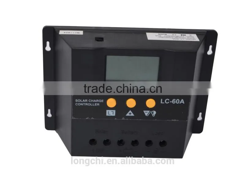 60A PWM solar charge controller with LCD display