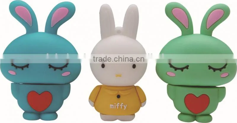 Cartoon rabbit mobile phone usb flash drive