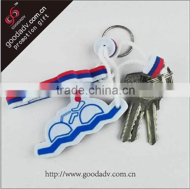 Chinese manufacturers custom cheap promotional gifts EVA plastic keychain