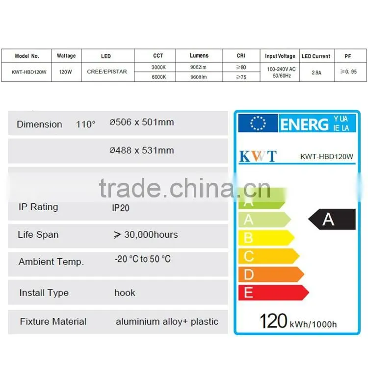 2015 CE and RoHS low price led lighting led high bay light
