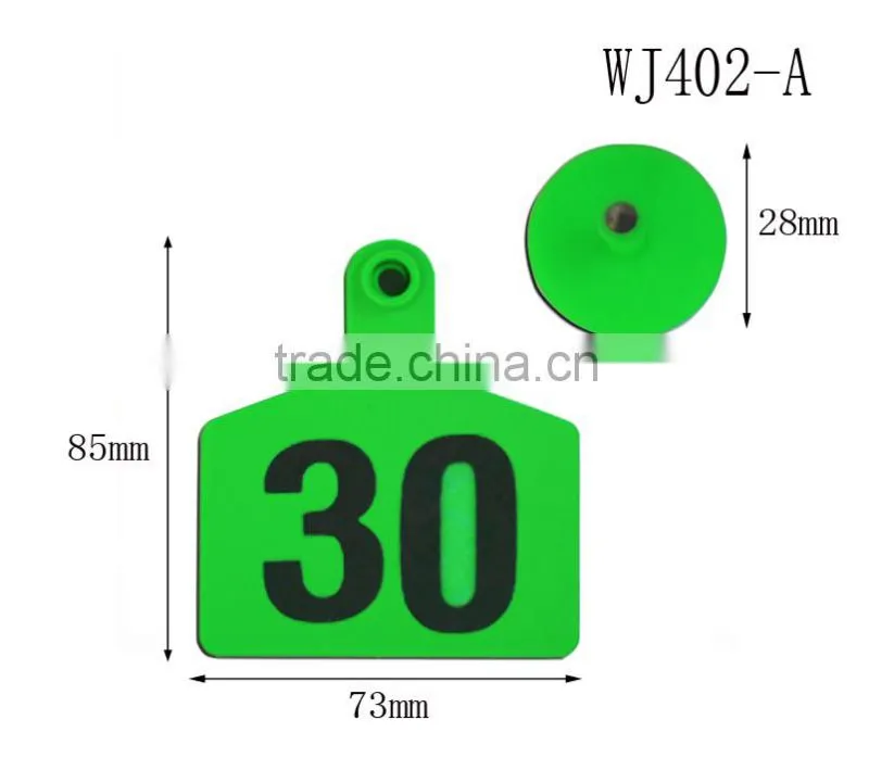 WJ402-A Laser Printing Blue Cow Ear Mark