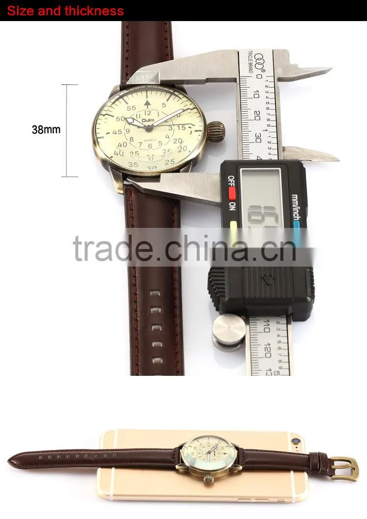 2015 watches men luxury, vintage bulge case watch, factory price travel watches