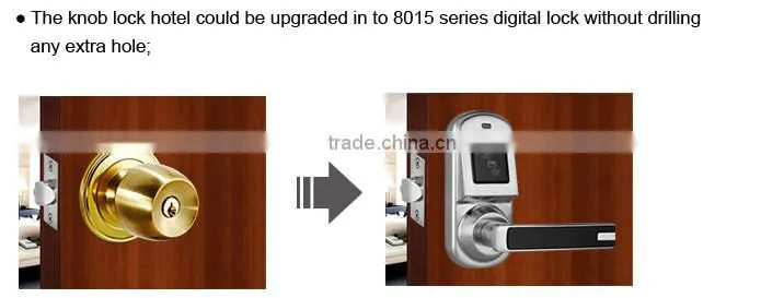 Hotel door with key card lock LSD8015