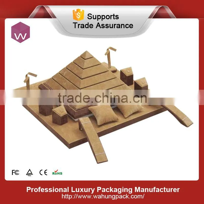 Elegant leather jewelry display set white(WH-4087-ML)