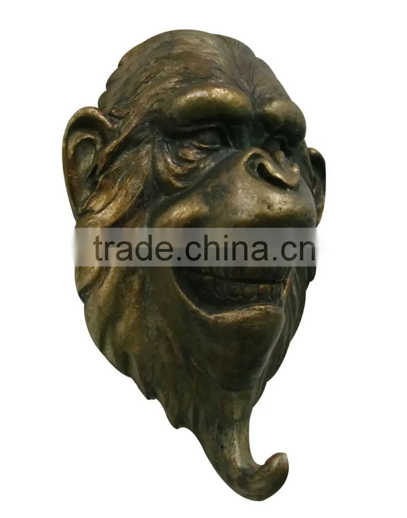 Wall decor resin craft animal figure with hook