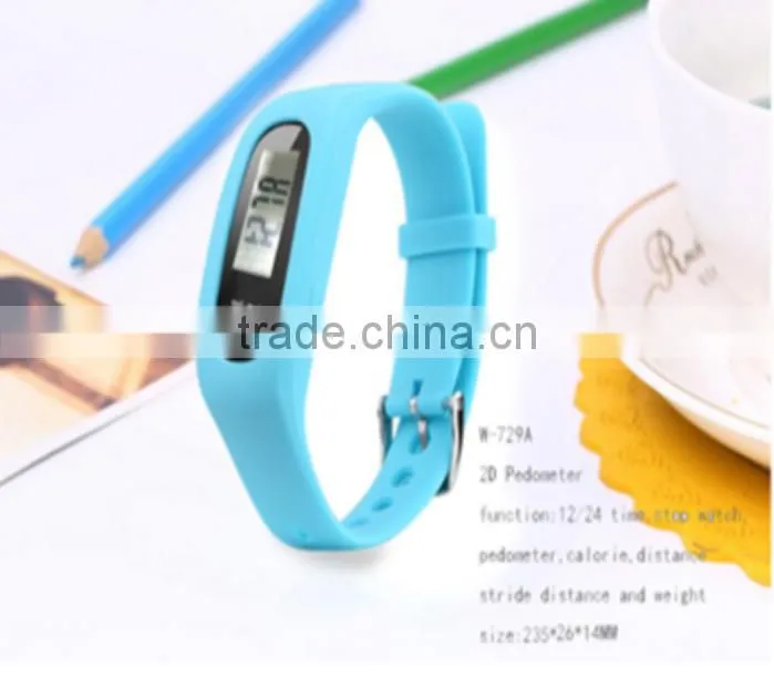 Multifunction 3D fitness wristband calorie stopwatch pedometer