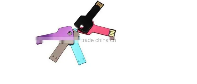 2016 Fashion New 32GB Key Chain 2.0 USB Flash drive 64B 8GB WaterprGB 16GB pen drive 4Goof Metal Key model USB memory stick