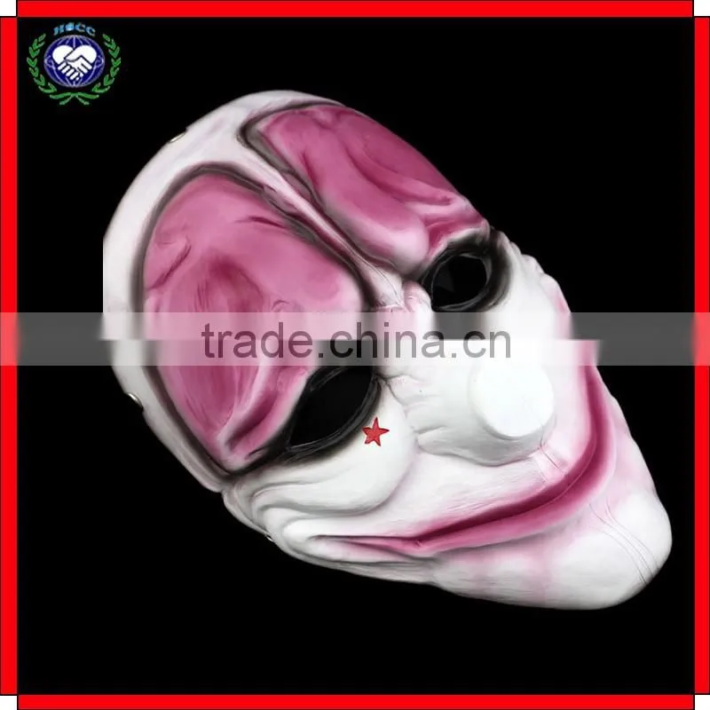 Hot Selling High Quality Cosplay Halloween Party Resin Payday Mask