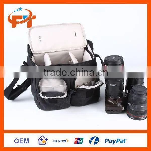 New Canvas SLR DSLR Camera Bag for Canon Nikon EOS 600D 60D 550D 7D 500D 1100D
