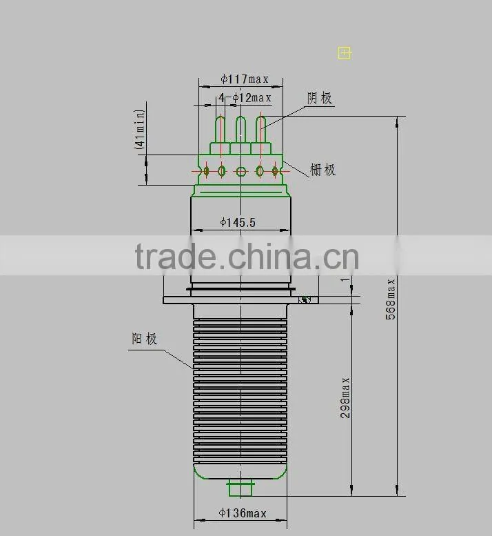 Electron tube Triode tube FD-911SC Vacuum electronic vacuumb tube FD-911SC Electronic tube FU-911SC