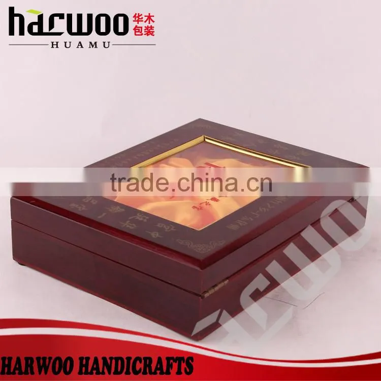 Top quality clear acrylic gift box,clear acrylic wooden box with lid