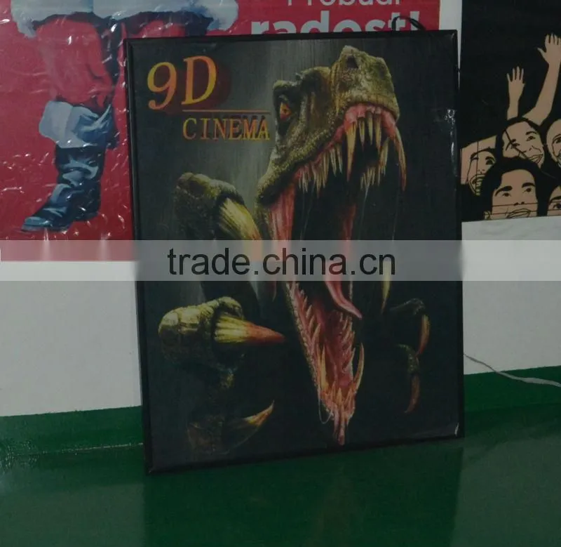 9D CINEMA AD led flashing box