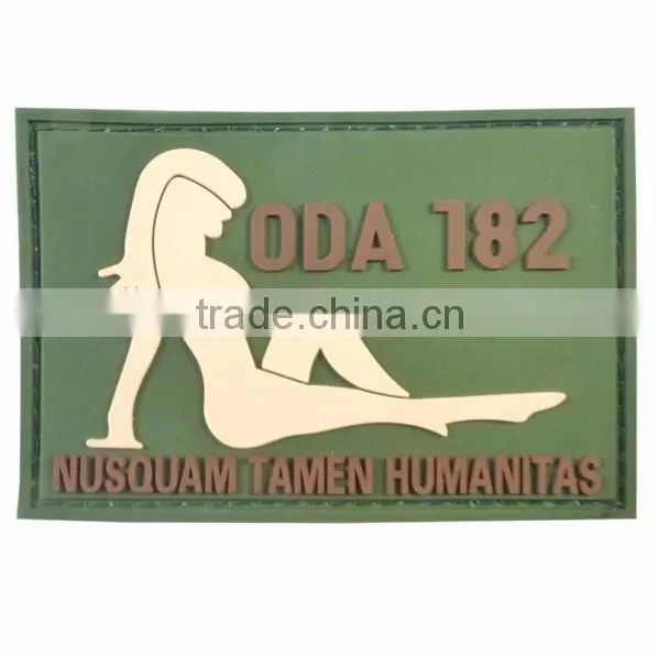 1X 9.5*6CM US 3rd Bn 1st SFG Special Forces Group ODA 182 PVC Rubber 3D STICK-ON Patch