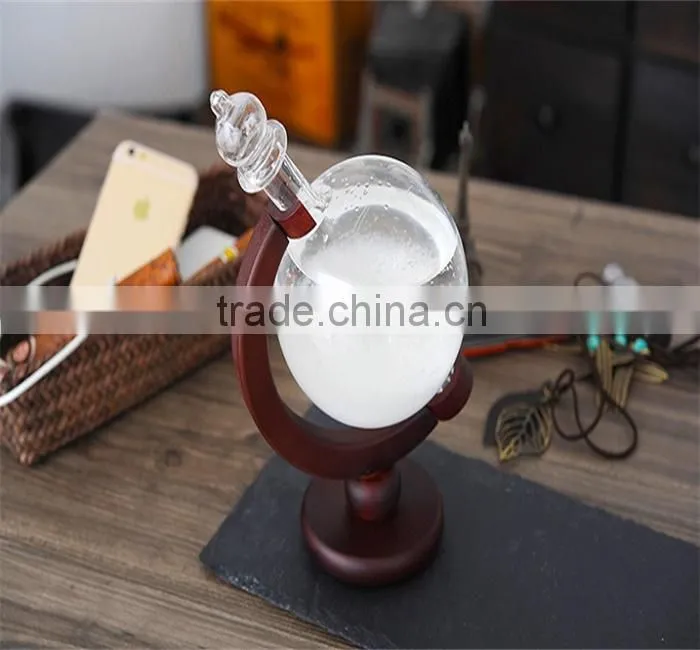 Creative Glob shap Heat-resistant glass Weather forcast Bottle