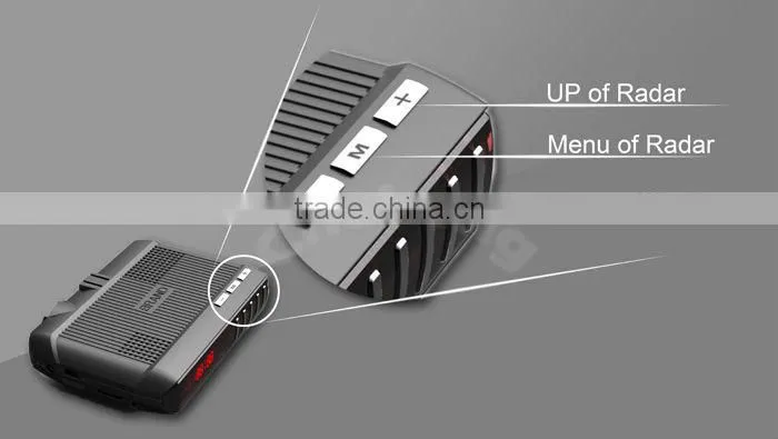 Russia and Korea Market Full HD DVR+Radar detector+GPS 3in1 detector de radar