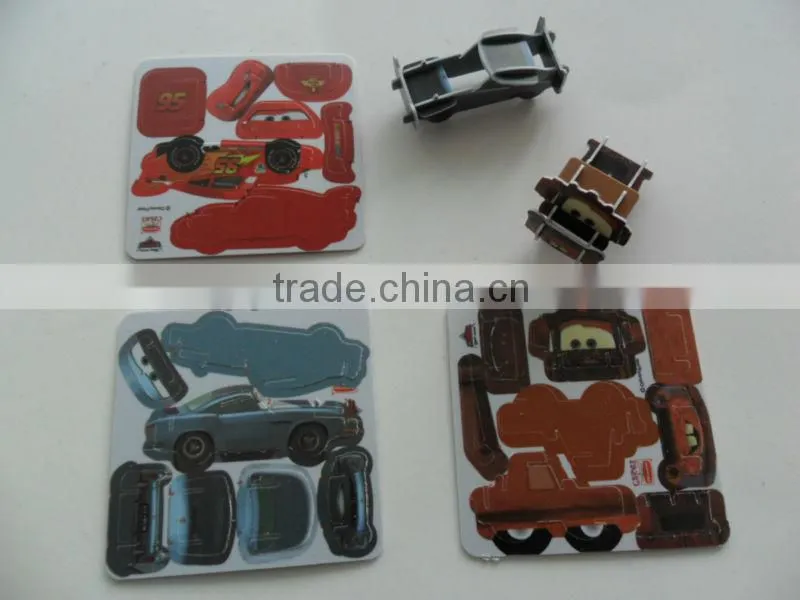 3d tiger puzzle card for kids