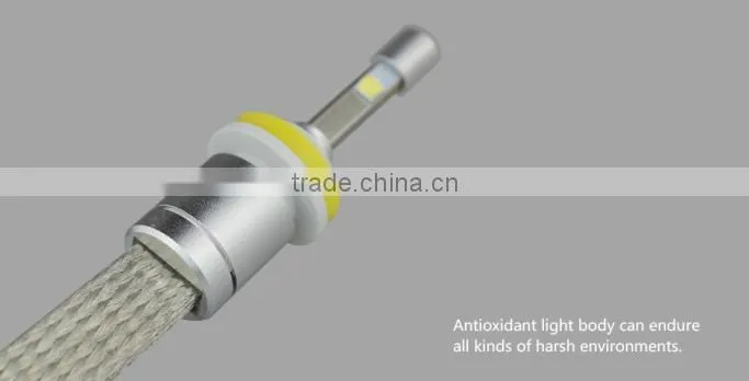 Factory super bright one pair silver 80w h11 led headlight white 6000K bulbs 9600lm h11 led car lamps