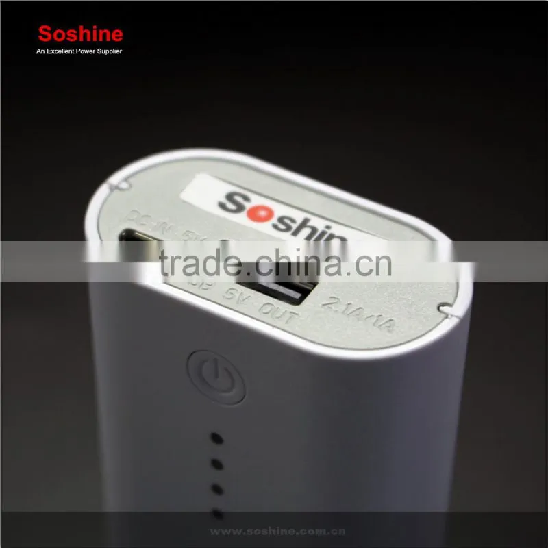 Single USB Power Bank for 18650 battery, portable Powerbank battery case