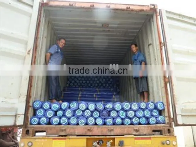 plastic PP tarpaulin plastic sheet sliver/blue triangle plastic rope waterproof antioxidant anti-aging china supplier wholesale