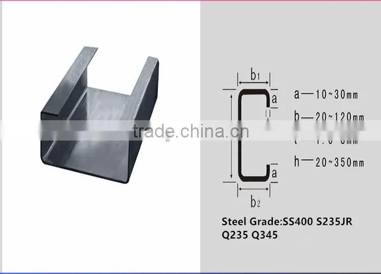 ASTM 2mm-12mm Thickness 2B BA NO.1 8K Surface C Type Channel Stainless Steel Price Kg