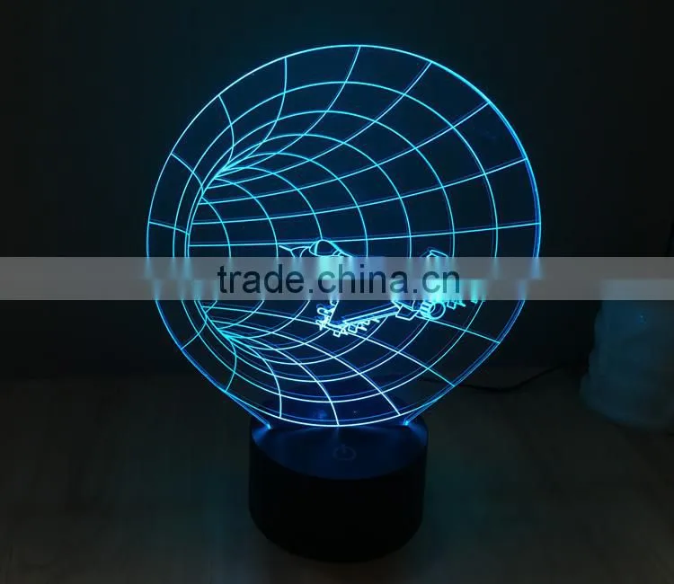 Color Changing 3D Space Craft Led Light