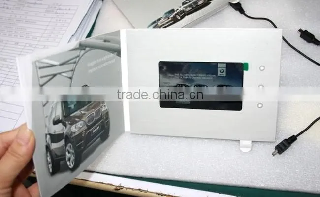 High-end custom 2.4 "/2.8"/3.5"/5"/7"/10.1"video card digital video laptop invitation e-card gift CARDS