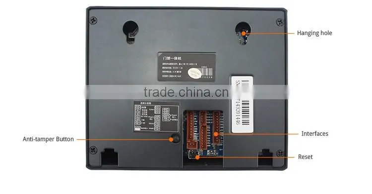 CE/ROSH Passed Portable Anti-passback Fingerprint Time Attendance with Electric Time Clock