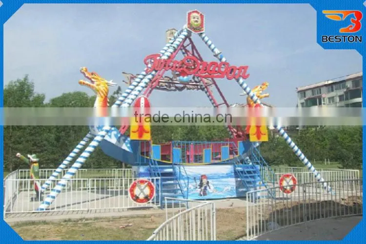 Outdoor amusement swing rides viking ship ride trailer mounted for sale