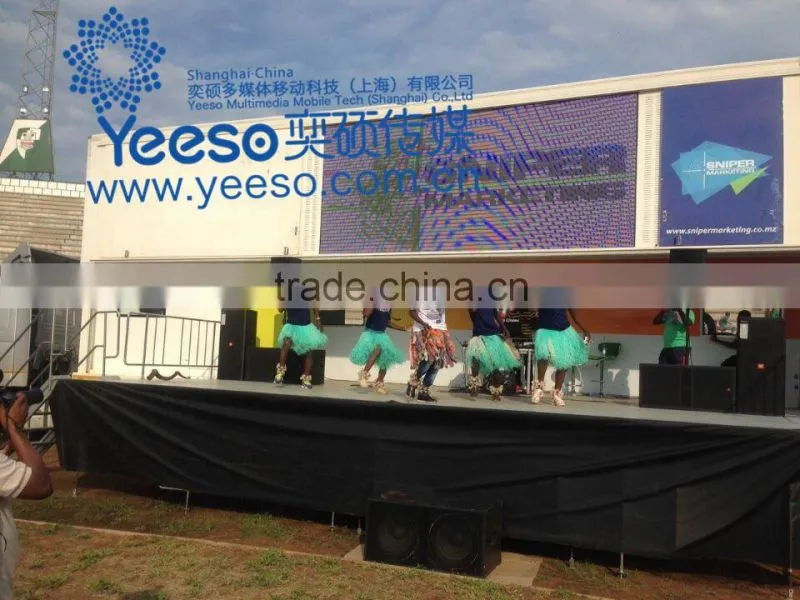 YEESO outdoor mobile led advertising stage container,YES-C40 LED container for sale!