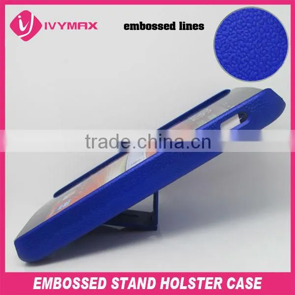 newest embossed kickstand hard case for samsung D710