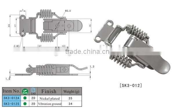 China supplier SK3-012A cabinet swivel hasp