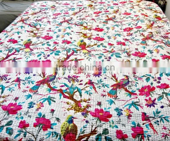 Exclusive Export Quality Cotton Kantha Quilt / Blanket At Wholesale Prices