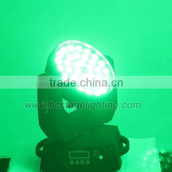Best selling zoom 36X10w RGBW 4 in 1 led moving head beam light