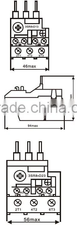 Thermal overload relay/power relay