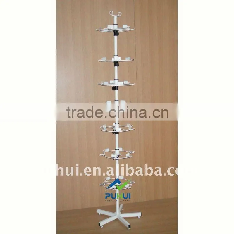 metal floor revolving souvenir display stand from china