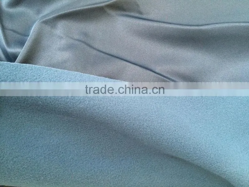 Solid color polyester knitted uniform fabric