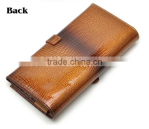 2016 New fashion high quality genuine leather women wallet