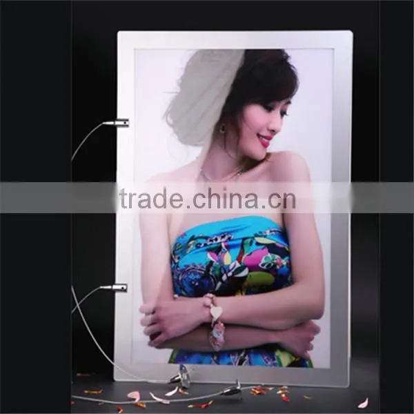 Custom picture frame led light box, led backlit light box, led light photo frame