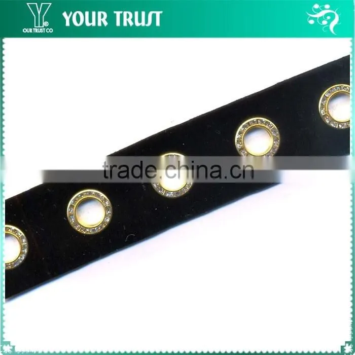 1MM Gold Rhodium Metal Ball Chain Black Mesh Trimming