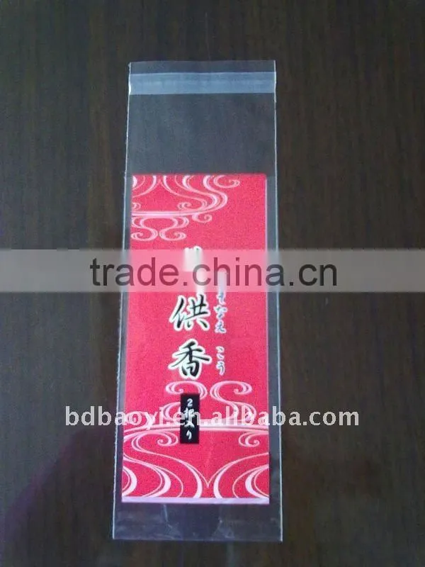 high quality BOPP clear 3 side sealing plastic packaging bag for snack