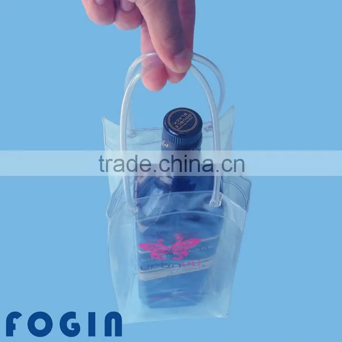Recyclable Clear pvc ice wine bag