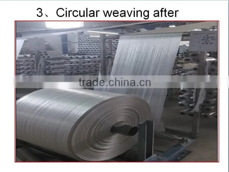 2016 china durable recycled pp woven garbage bag with big size 55*95 55*105 55*85