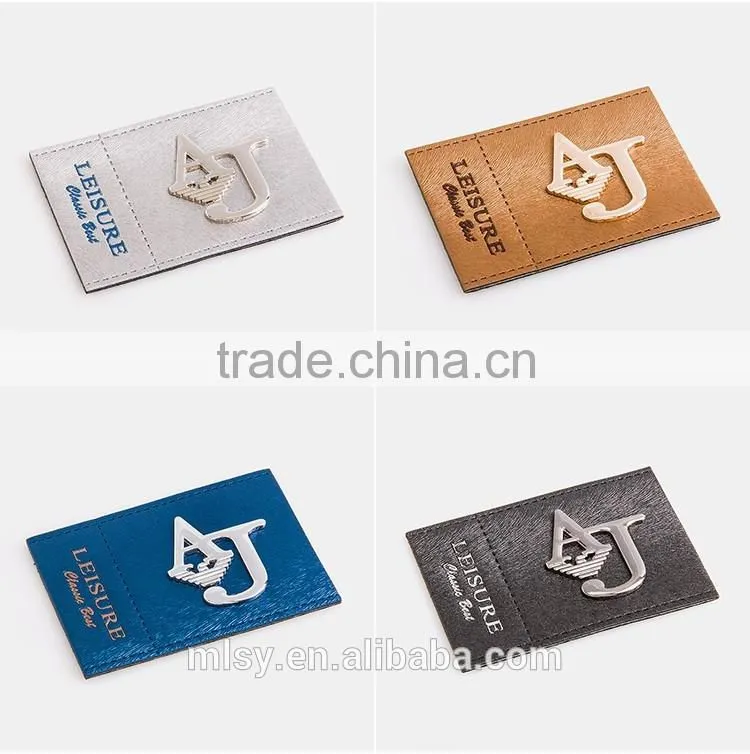 wholesale custom leather patches good quality for clothing and jeans