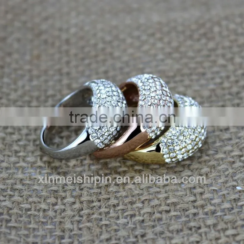 New style hot sale cystal silver rings