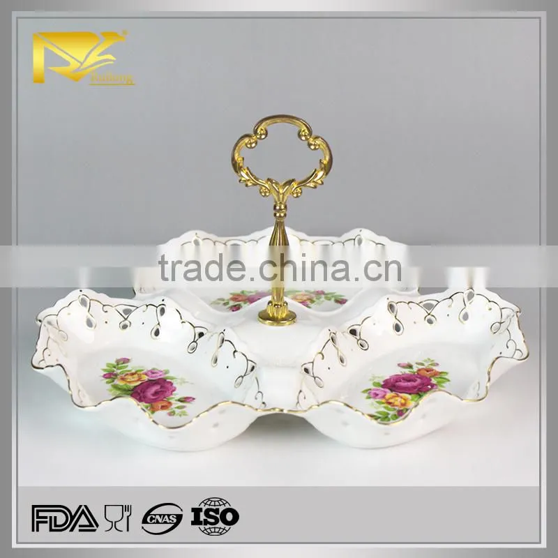 China supplier ceramic soup bowl with handle