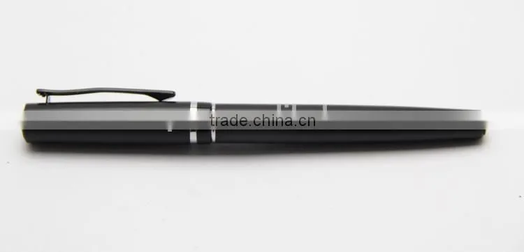 black silver ring roller metal pen