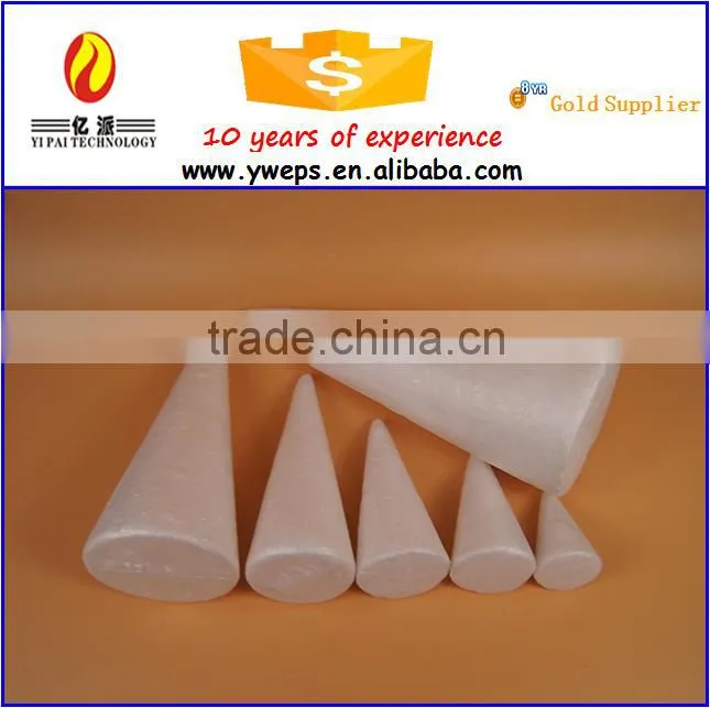 Wholesale high quality decoration DIY polyfoam cone