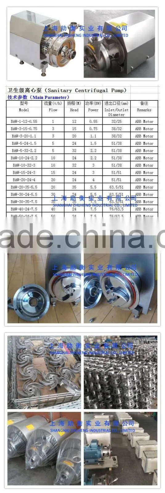 belt driven centrifugal water pump food grade Sanitary centrifugal pump